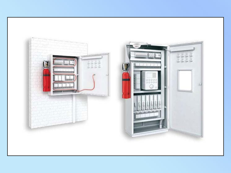 Electrical panel fire suppression system