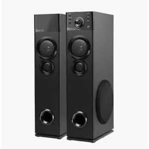 Xkye Dj1552 (Wireless Mic, Remote Control, RGB Light) 4000 W Bluetooth Tower Speaker  (Black, 2.0 Channel)