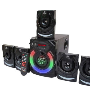 Xkye Series F19  5.1 Channel Home Theatre System � Bluetooth, USB,FM, SD, RCA Inputs,AUX, LED TV Supported 4 Inch Active Subwoofer, 3� Passive Radiator, Vivid Lights, Wireless Remote