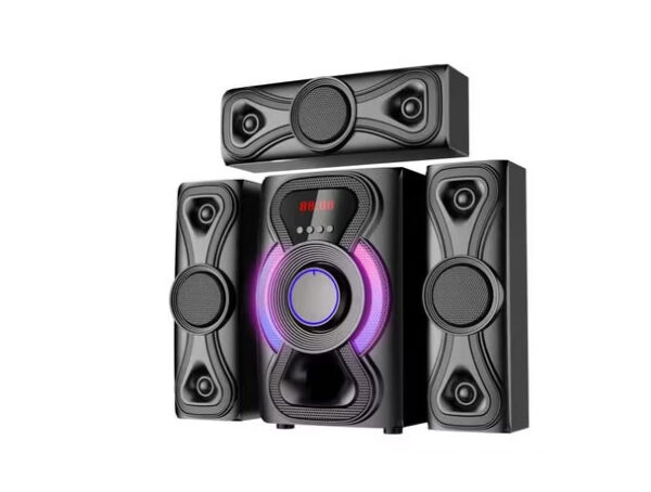 Xkye Series crazy 3.1 Channel Home Theatre System � Bluetooth, USB,FM, SD, RCA Inputs,AUX, LED TV Supported 4 Inch Active Subwoofer, 3� Passive Radiator, Vivid Lights, Wireless Remote